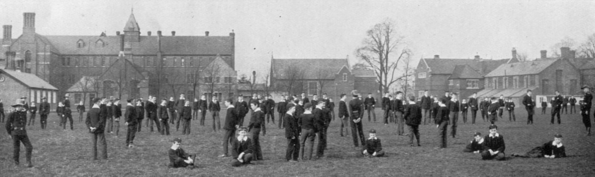 1912 Boys relaxing between lessons
